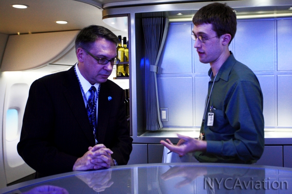 Boeing Commercial Aircraft VP of Marketing Randy Tinseth talks with NYCAviation reporter John Harrell