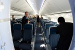 Entering the 787 cabin