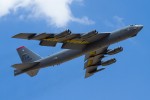 A B-52 with flaps down flyby. (Photo by Nick Peterman)