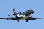 Dassault Falcon 7X N771RS with a gorgeous matte black paint job. (Photo by RWB)