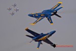 Two Blue Angels maneuvers at once. (Photo by Stephen Furst)