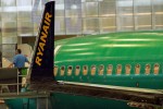 A Ryanair 737-800 nearing the end of the assembly line. (Photo by Matt Molnar)