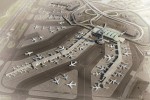 Future aerial view of Terminals 2 and 4