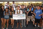 Grand prize winner Aaron Nee poses with his classmates. (Photo by Alaska Airlines)