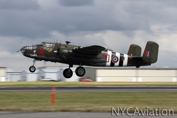 Grumpy returns to Paine Field following another flight.