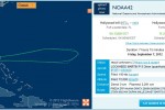 Kermit's flight through Hurricane Isaac. (Map via FlightAware.com)