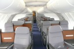 Lufthansa Boeing 747-8I upper deck business class cabin. (Photo by Chris Sloan/Airchive.com)