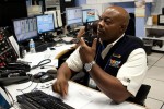 Terminal operations control room agent Darius Bradshaw (“Mr. Cool”) intently watches the monitors to see what's going on in the terminal. (Photo by Travel Channel)