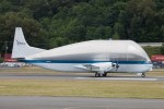 Super Guppy rolling out at Boeing Field. (Photo by Liem Bahneman/NYCAviation)