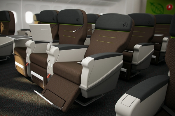 Comfort Class seats. (Photo courtesy of Turkish Airlines)
