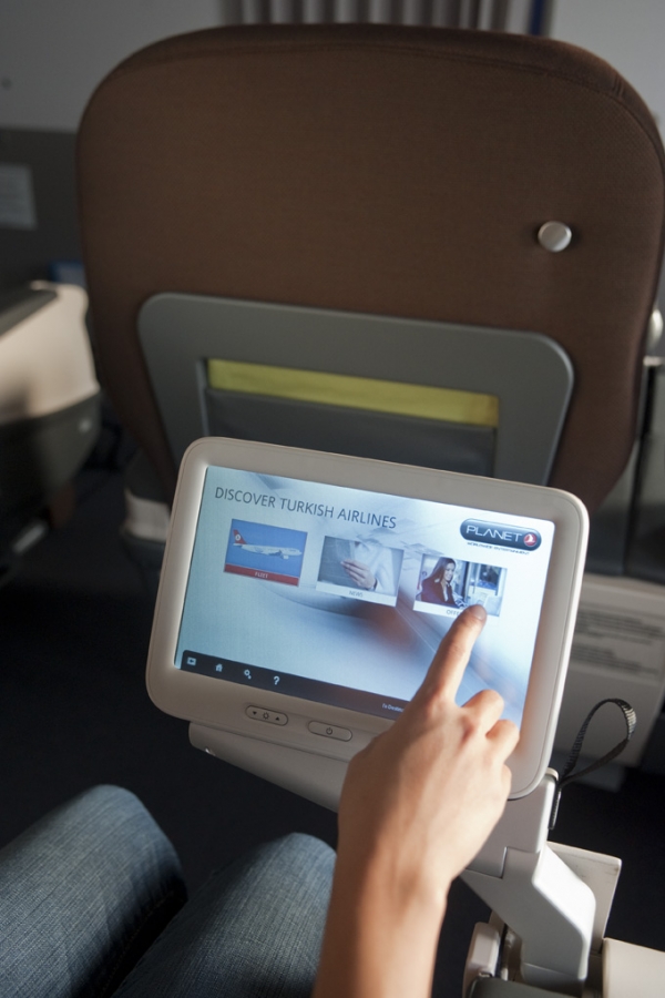 Comfort Class personal IFE. (Photo courtesy of Turkish Airlines)