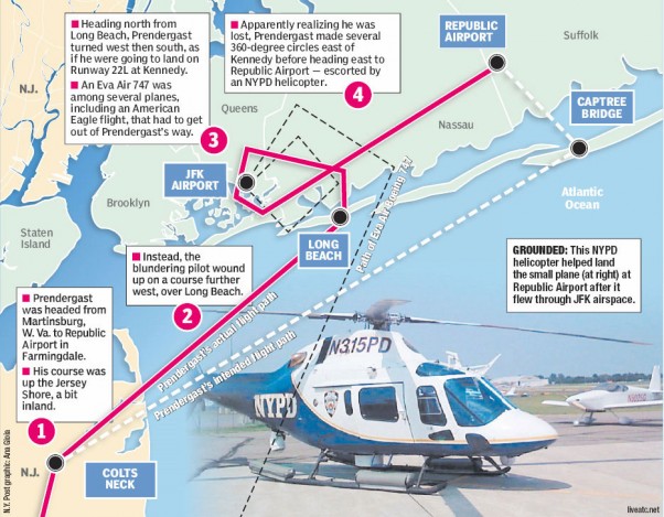 Map of John Prendergast's excellent adventure.