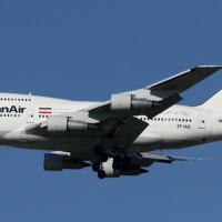 Iran Air 747SP on final approach to JFK