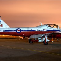 Gorgeous photo of a Canadian CT-114 Tutor after the Snowbirds performed at the 2009 Jones Beach Air Show in New York. (Photo by John Klos)