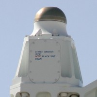 The mounting point for the Space Shuttle seen here on the SCA has this funny reminder on it.