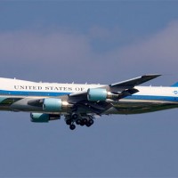 Air Force One on approach to JFK Airport (Photo by John Musolino)