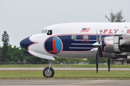 eastern-2 Eastern Air Lines DC-7B at Opa Locka Airport