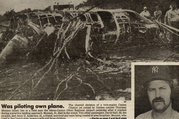Image result for thurman munson plane crash