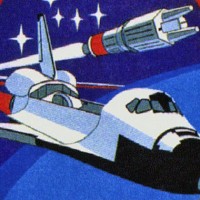 Closeup of the Space Shuttle Challenger STS-6 patch.