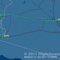 Southwest Flight 812 flight path. (Courtesy of FlightAware.com)