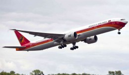 TAAG Angola Airlines's first Boeing 777-300ER (D2-TEG). (Photo by Boeing)