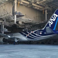 ANA first Boeing 787 Dreamliner JA801A
