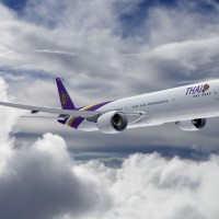 Rendering of a new Thai Airways Boeing 777-300ER (Image courtesy of Boeing)