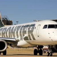 Frontier Embraer E-Jet at Houston Hobby Airport