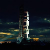 Apollo 17 awaits launch at Cape Canaveral. (Photo by NASA)