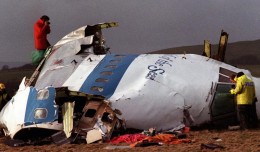 Wreckage of Pan Am Flight 103 in Lockerbie, Scotland. (Photo by AP)