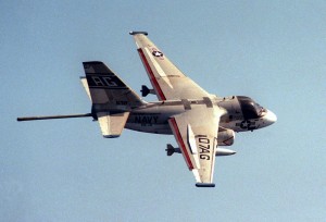 S-3B Viking, with magnetic anomaly detector (MAD) extended, used to detect submarines.