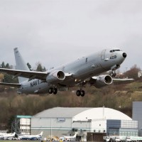 The first production Boeing P-8A Poseidon LRIP1-1 takes off from Boeing Field for Naval Air Station Jacksonville.