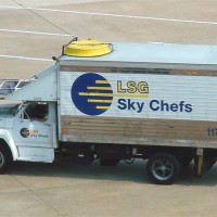 An LSG Sky Chefs truck seen at DFW in 2006