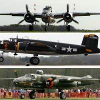 Over a dozen North American B-25 Mitchell bombers gathered in Ohio this month. (Photo by Bryan Heim/NYCAviation)