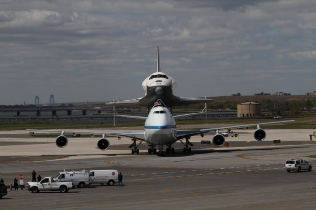 Now parked for awhile at JFK. (Photo by Fred Miller)