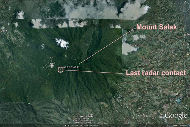 (Map by The Aviation Herald/Google Earth) (Map by The Aviation Herald/Google Earth)
