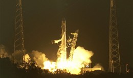 A SpaceX Falcon 9 rocket lifts off from Cape Canaveral. (Photo by NASA TV)