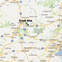 Site of the crash at Spring Hill Airport in Sterling, Pennsylvania. (Map by Matt Molnar/Google Maps)
