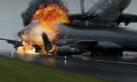 Computer rendering of the KLM and Pan Am 747s colliding at Tenerife.