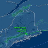 Flight path of US Airways Flight 787