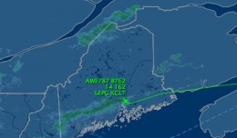Flight path of US Airways Flight 787