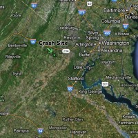The Memorial Day crash occurred in the skies over Warrenton, VA., about 40 miles west of Washington, DC. (Map by NYCAviation/Google)