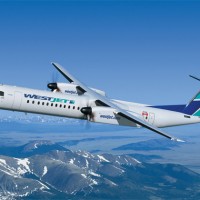 Rendering of a WestJet Bombardier Dash 8 Q400. (Image by Bombardier)