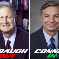 Retiring Boeing Commercial Airplanes President and CEO Jim Albaugh, left, has been replaced by Ray Conner, right. (Photos by Boeing)