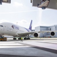 Thai Airways first Airbus A380 (HS-TUA, ln 0087). (Photo by Airbus)