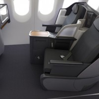 Business class seats on transcon-configured American Airlines Airbus A321. (Image by American Airlines)