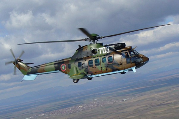 Eurocopter AS532 Cougar operated by the Bulgarian Army. (Photo by Martin777 via wikipedia)