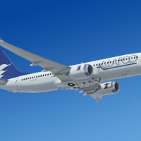 Boeing 737 MAX 8 wearing ALAFCO livery. (Image by Boeing)