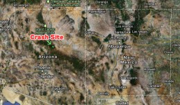 The Eurocopter AS350 crashed just south of Camp Verde, Arizona. (Map by Google Maps/Matt Molnar)