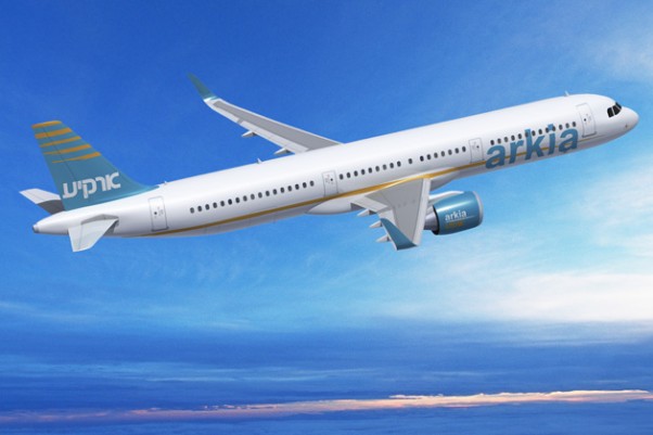 Airbus A321neo wearing Arkia Israel Airlines livery. (Image by Airbus/Fixion) Airbus A321neo wearing Arkia Israel Airlines livery. (Image by Airbus/Fixion)
